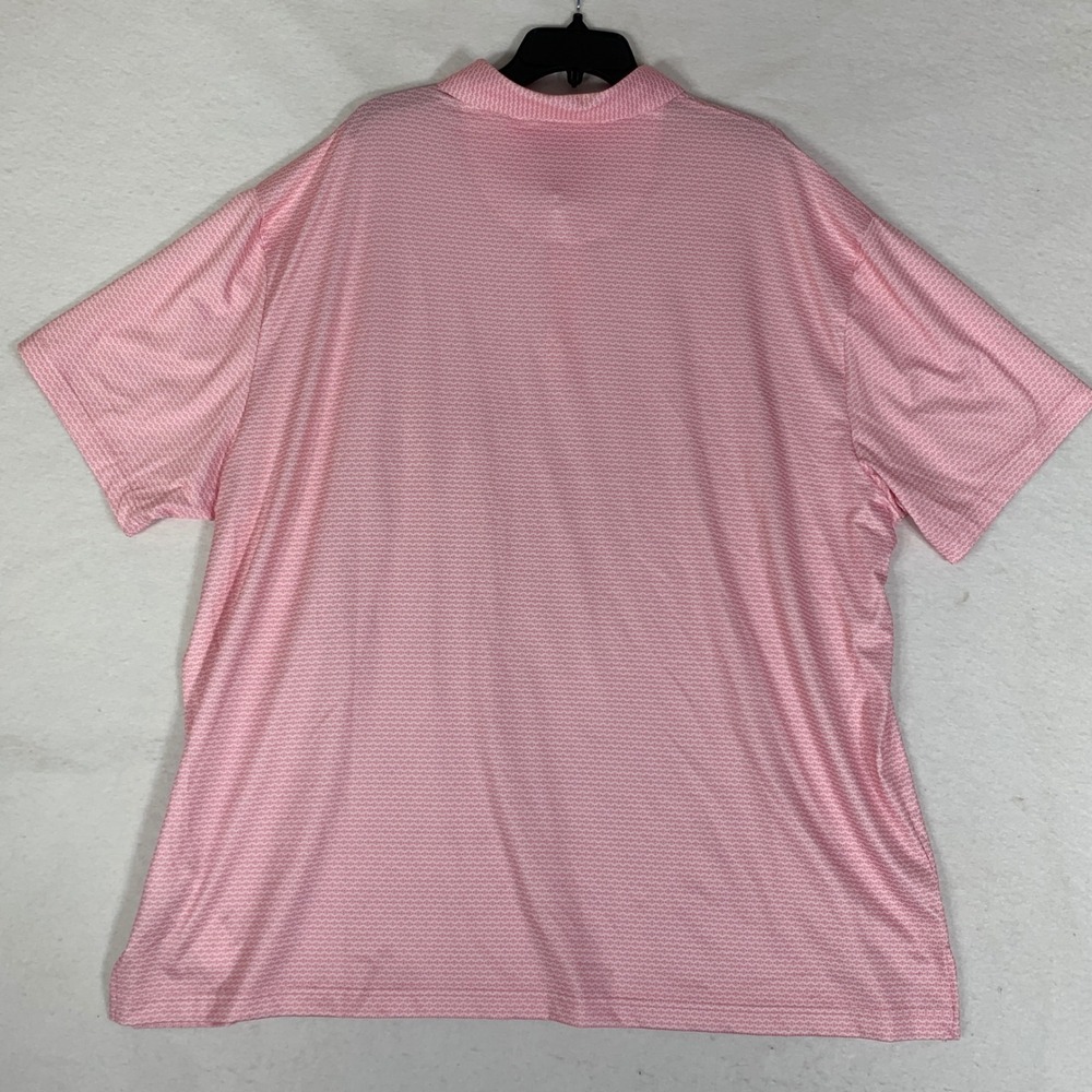 Ben Hogan Performance Pink Geometric Print Short Sleeve Golf Polo Shirt Mens 3XL - Picture 3 of 8